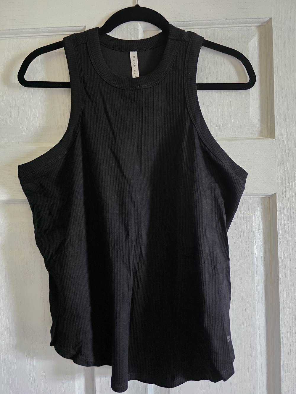 Fabletics Black Ribbed Crewneck Tank - Picture 3 of 5